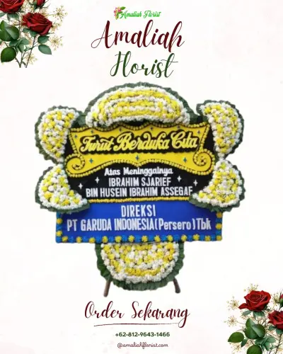 Papan Bunga Duka di Kebon Pisang